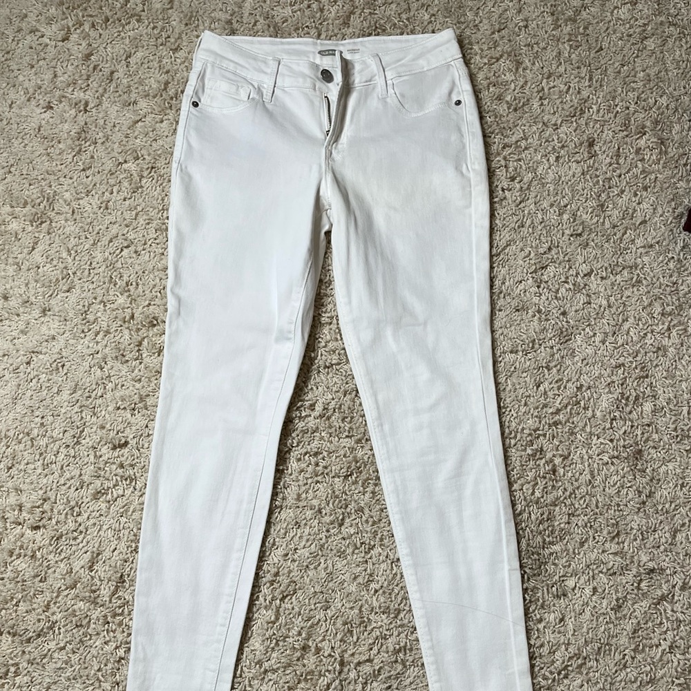 Old Navy Rockstar Super Skinny White Jeans - Size 0